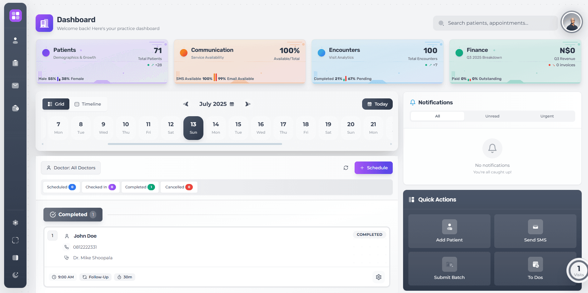 OneHealth Dashboard