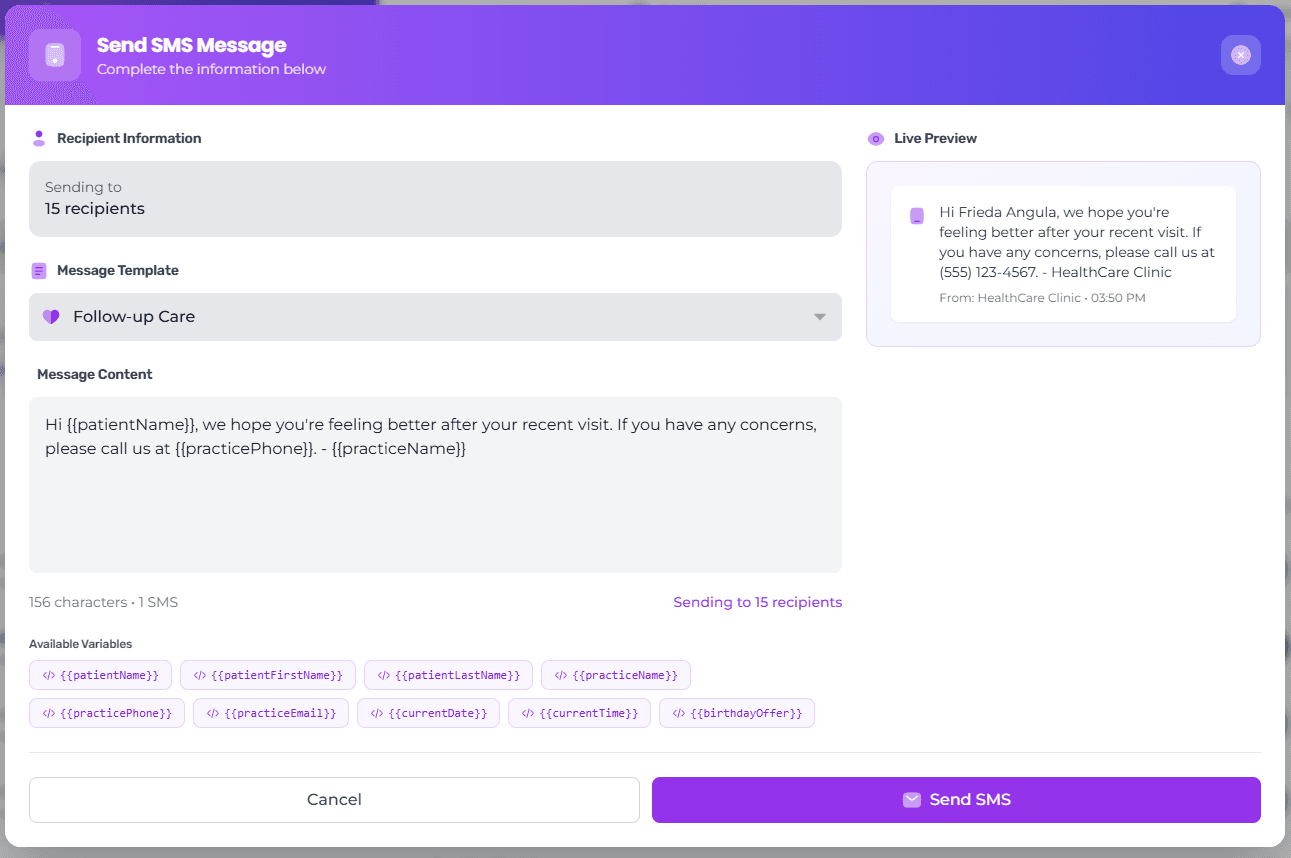 Message Center